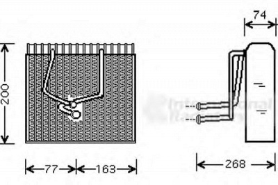 VAN WEZEL 4300v173 -  Испаритель, кондиционер